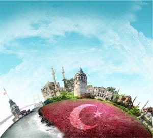 İstanbul manzaralı gergi tavan resimleri